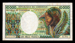 Camerun Cameroun 10000 Francs 1981 Pick 20 T. 189 BC/MBC F/VF - Kamerun