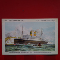 HOLLAND AMERIKA LINIE ROTTERDAM NEW YORK BATEAU - Steamers