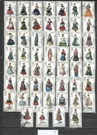 R709-TODAS LAS SERIES COMPLETAS TRAJES REGIONALES ESPAÑA, COSTUMBRES, USADOS. - Collections