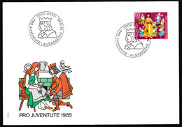 1985 Schweiz. FDC Mi: J 1305°/ Zum: J 295°, 3000 BERN Ausgabetag 26.11.85. Pro Juventute, Schneewittchen-Aschenputtel - Contes, Fables & Légendes