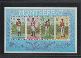Montserrat 1978 Uniformes Militaires BF 17 ** MNH - Montserrat
