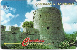 Antigua & Barbuda - C&W (GPT) - Martello Tower - 16CATA (Normal 0) - 1995, 10.000ex, Used - Antigua Et Barbuda