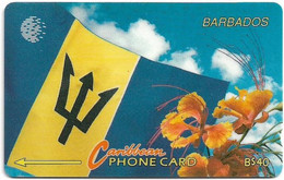 Barbados - C&W (GPT) - Barbados Flag, 15CBDC, 1995, Used - Barbados