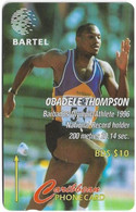 Barbados - C&W (GPT) - Obadele Thompson, 125CBDB, 1997, 60.000ex, Used - Barbados (Barbuda)