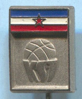 Basketball Pallacanestro Baloncesto - KSJ, Yugoslavia, Federation, Vintage Pin, Badge, Abzeichen - Basketball