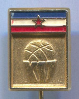 Basketball Pallacanestro Baloncesto - KSJ, Yugoslavia, Federation, Vintage Pin, Badge, Abzeichen - Basketball