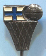 Basketball Pallacanestro Baloncesto - Finland  Federation, Vintage Pin, Badge, Abzeichen - Basketball