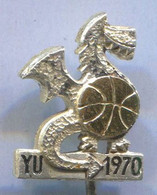 Basketball Pallacanestro Baloncesto - 1970 FIBA World Championship YUGOSLAVIA, Vintage Pin, Badge, Abzeichen - Basketball