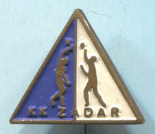 Basketball Pallacanestro Baloncesto - KK Zadar, Croatia, Vintage Pin, Badge, Abzeichen - Basketball