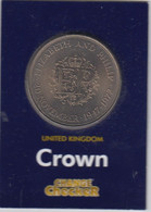 Great Britain UK Crown Coin 1972  Large Format) Circulated In CC Card - 25 New Pence