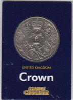 Great Britain UK Crown Coin 1977  Large Format) Circulated In CC Card - 25 New Pence