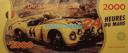 192445 BILLETE FANTASY TICKET 2000 AUTOMOBILE MC LAREN GTR LM AYRTON SENNA RACING CAR NO POSTAL POSTCARD - Mezclas - Billetes