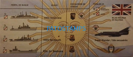 192446 BILLETE FANTASY TICKET ARGENTINA - UK ISLAS MALVINAS FALKLAND ISLANDS BAJAS SHIP & AVIATION NO POSTAL POSTCARD - Mezclas - Billetes