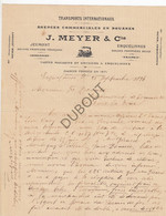 Transports Internationaux - J. Meyer & Cie - 1894 - Factuur   (V1716) - 1800 – 1899