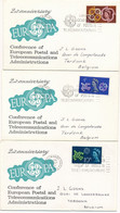 3  COVERS   CONFERENCE OF EUROPEAN POSTAL AND TELECOMMUNICATIONS ADMINISTRATIONS    LOOK SCANS - ....-1951 Pre-Elizabeth II