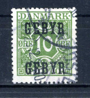 1923 DANIMARCA Servizio N.19 USATO GEBYR - Officials