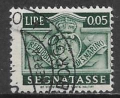San Marino 1945. Scott #J65 (U) Coat Of Arms - Portomarken