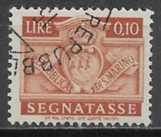 San Marino 1945. Scott #J66 (U) Coat Of Arms - Portomarken