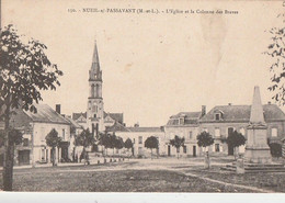 NUEIL-s/- PASSAVANT. - L'Eglise Et La Colonne Des Braves - Altri & Non Classificati