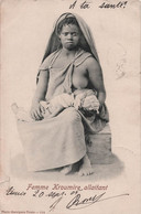 CPA Femme Kroumire Allaitant - Photo Garrigues Tunis - 1905 - Sein Nu - Tunisia