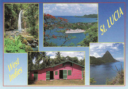 Saint Lucia, Different Views Of The Island, Used - Santa Lucía
