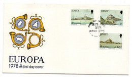 Jersey -- 1978 -- FDC  EUROPA--( 3 Val ) ...............cachet   1er  Mai  1978.................à Saisir - Jersey