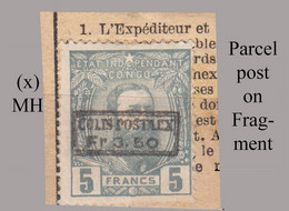 1889 * CONGO FREE STATE / ETAT IND. DU CONGO = COB LH CP 2 LEOPOLD II 3/4 PROFILE - 1884-1894