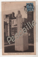SEINE MARITIME CP PAVILLY - STATUE DE SAINTE AUSTREBERTHE - PHOTO ROUX à PAVILLY - CIRCULEE EN 1952 - Pavilly