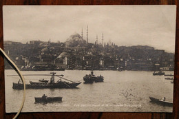 AK CPA 1924 Turquie Turkey Türkei Levant Empire Ottoman Mosquée Suleymanié Cover Carte Photo - Turquia