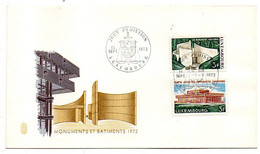 Luxembourg --1972 -- FDC -- Monuments Et Bâtiments  ( 2 Val ) ......numéroté  E 147  N° 03132 .......à Saisir - FDC