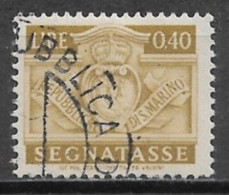 San Marino 1945. Scott #J71 (U) Coat Of Arms - Portomarken
