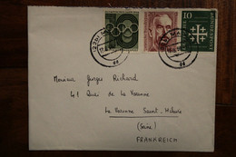 1956 Olympisches Jahr Deutschland BRD Bund Cover Briefe RFA - Lettres & Documents