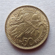 - MONACO - Rainier III Prince De Monaco - 50 Francs. 1950 - SUP - - 1949-1956 Old Francs