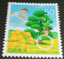 Nippon - Japan - 2003 - Michel 3520 - Gebruikt - Used - Prefectuurzegels: Chiba - Gestileerde Bomen - Usati