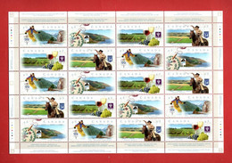 Canada ** - 1997 -  - Le Strade Panoramiche Canadesi. Yv. 1520 à 1523  Foglio Di 20. MNH - Hojas Completas