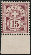 Schweiz Wertziffer Zu#85a ** Postfrisch Rötlichbraunlila 15Rp. Mit Tab Befund Trüssel - Unused Stamps