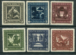 AUSTRIA 1926 Nibelung Saga LHM / *.  Michel 488-93 - Unused Stamps