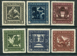 AUSTRIA 1926 Nibelung Saga MNH / **.  Michel 488-93 - Unused Stamps