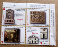 SMOM 2022, CHIESA SAN GIOVANNI DI MALTA A VENEZIA, MINISHEET MNH** - Sovrano Militare Ordine Di Malta