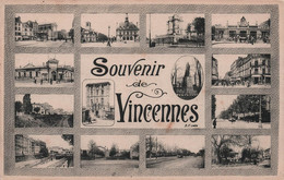 CPA Souvenir De Vincennes - Carte Multivues - - Gruss Aus.../ Grüsse Aus...