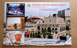 SMOM 2022, OSPEDALE SACRA FAMIGLIA A BETLEMME, SHEET MNH** - Sovrano Militare Ordine Di Malta