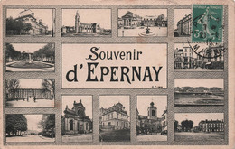 CPA Souvenir D'epernay - Carte Multivues - - Greetings From...