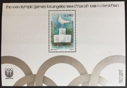 1984 - Israel - The XXIII Olympic Games - Los Angeles - Sheet - New - F2 - Unused Stamps (without Tabs)