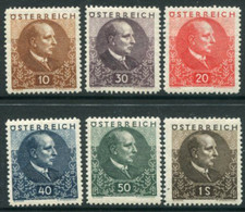 AUSTRIA 1930 Tuberculosis Hospital Fund Set LHM / *.  Michel 512-17 - Unused Stamps