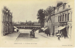 80 Abbeville Avenue De La Gare Du Chemin De Fer  Attelage - Abbeville