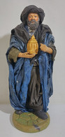 01559 Pastorello Presepe Napoletano - Statuina In Terracotta - Re Magio - 26 Cm - Presepi