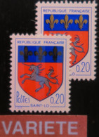 R1337/709 -  1966 - BLASON DE SAINT LÔ - N°1510i TIMBRE NEUF** (Maury) - VARIETE ➤➤➤ Lys Noires Et Or - Unused Stamps