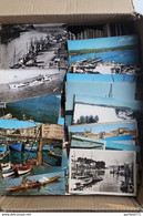 LOT - 1 Carton De 1500 Cartes Postales Anciennes Bateaux Voiliers Barque Ports Phares Pêche Etc - 500 Postkaarten Min.