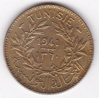 Protectorat Français Bon Pour 1 Franc 1941 – AH 1360 En Bronze-aluminium , Lec# 241 - Tunisia