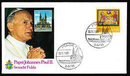 1980 West Berlin Mi: 633°, Stempel: FULDA 1 Papst Johannes Paul II. In Der Bundesrepublik Deutschland - Storia Postale